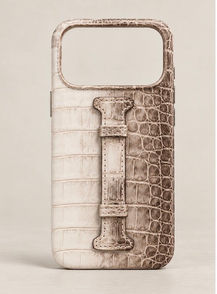 ONLI Himalayan Crocodile Leather iPhone Case with Grip