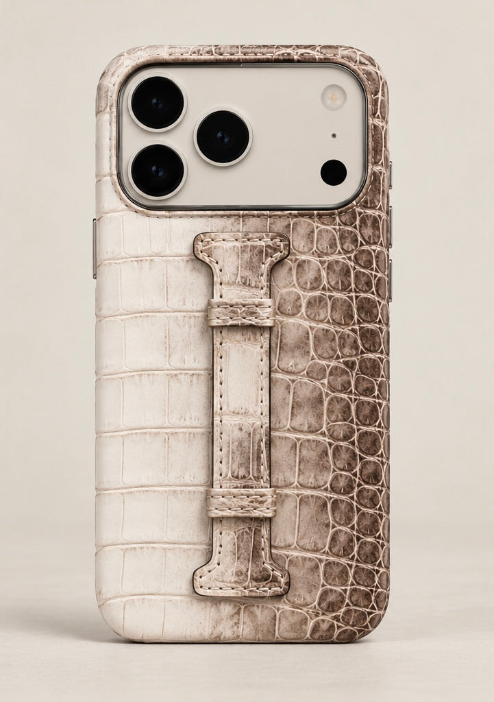 ONLI Himalayan Crocodile Leather iPhone Case with Grip